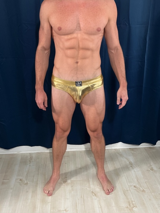 Jockmail Other - Gold JockMail Metallic Men's Thong - Shiny Supportive Underwear